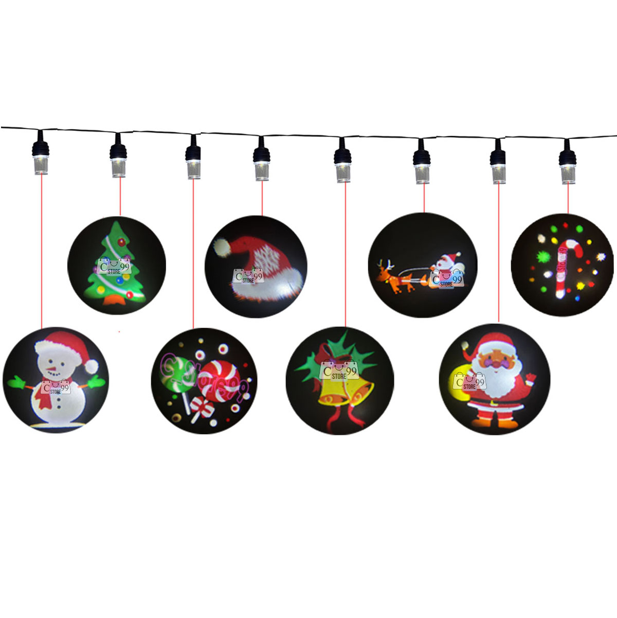 Instalación Lineal Bombillos Proyectores